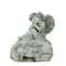 10" Gray Angel Welcome To Our Garden Solar Powered Statue